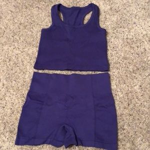 Workout tank and shorts